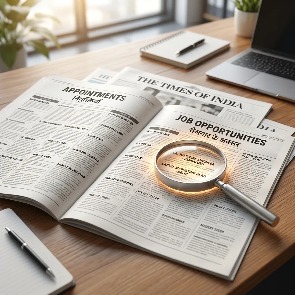 Premium recruitment campaign display advertisement in a newspaper