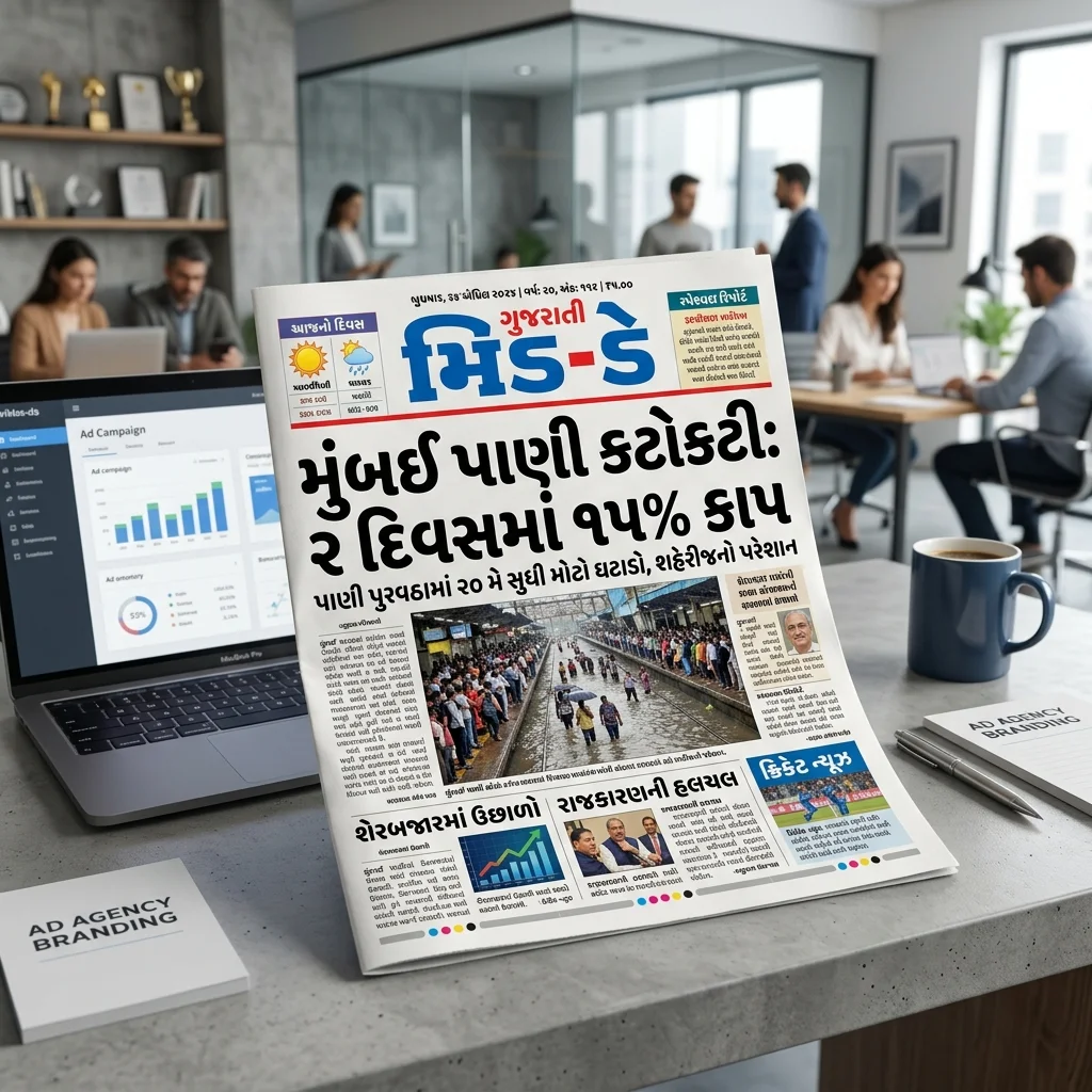 Gujarati Mid-Day Newspaper Advertisement Booking