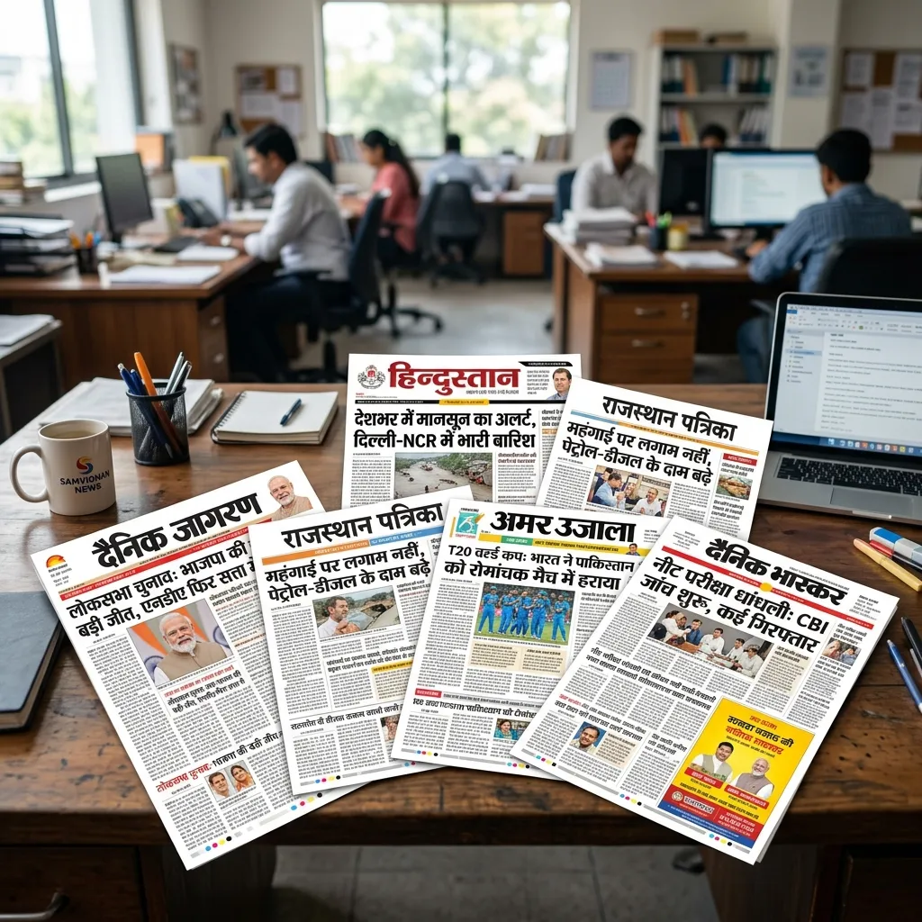Hindi newspaper pages