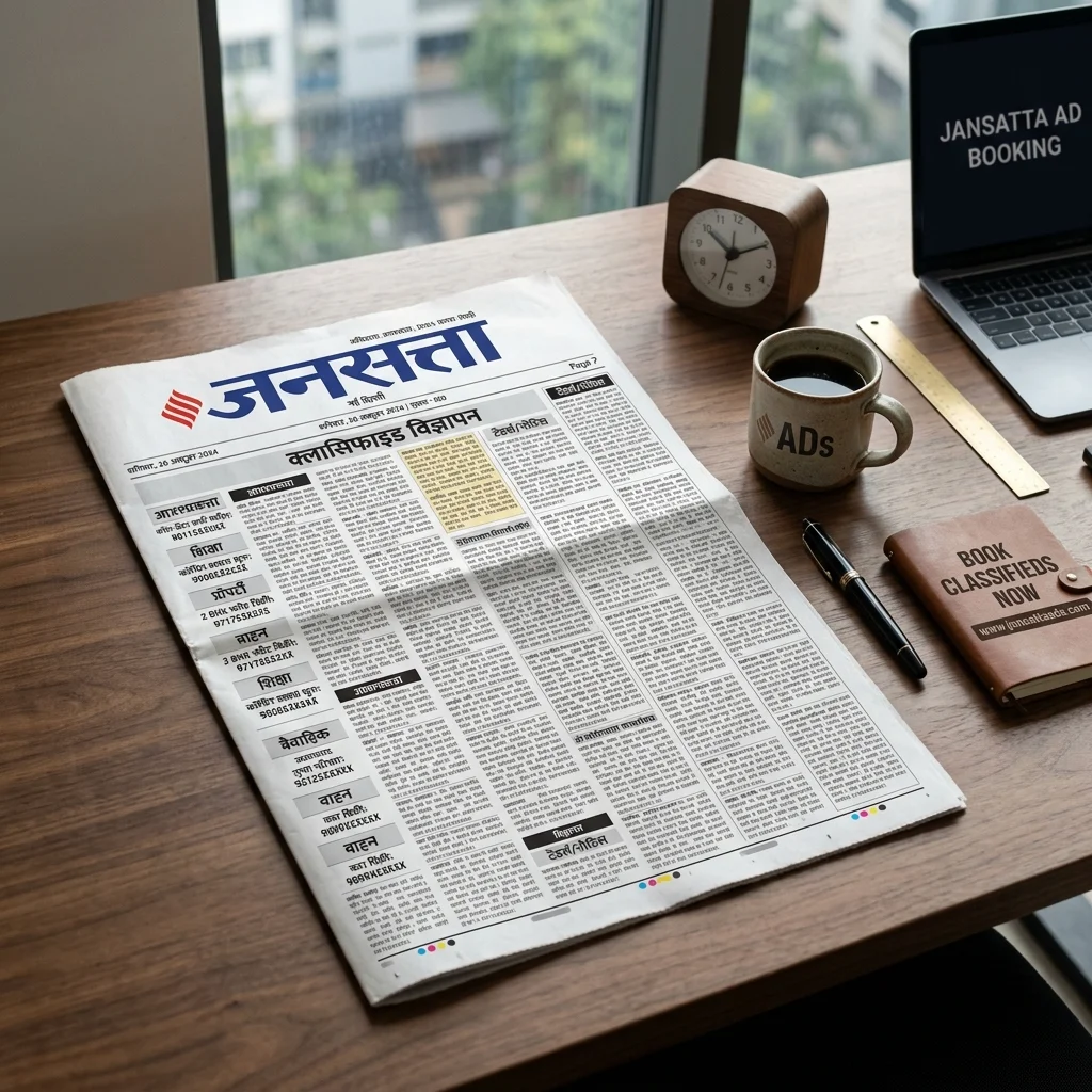 Jansatta Newspaper Advertisement Booking