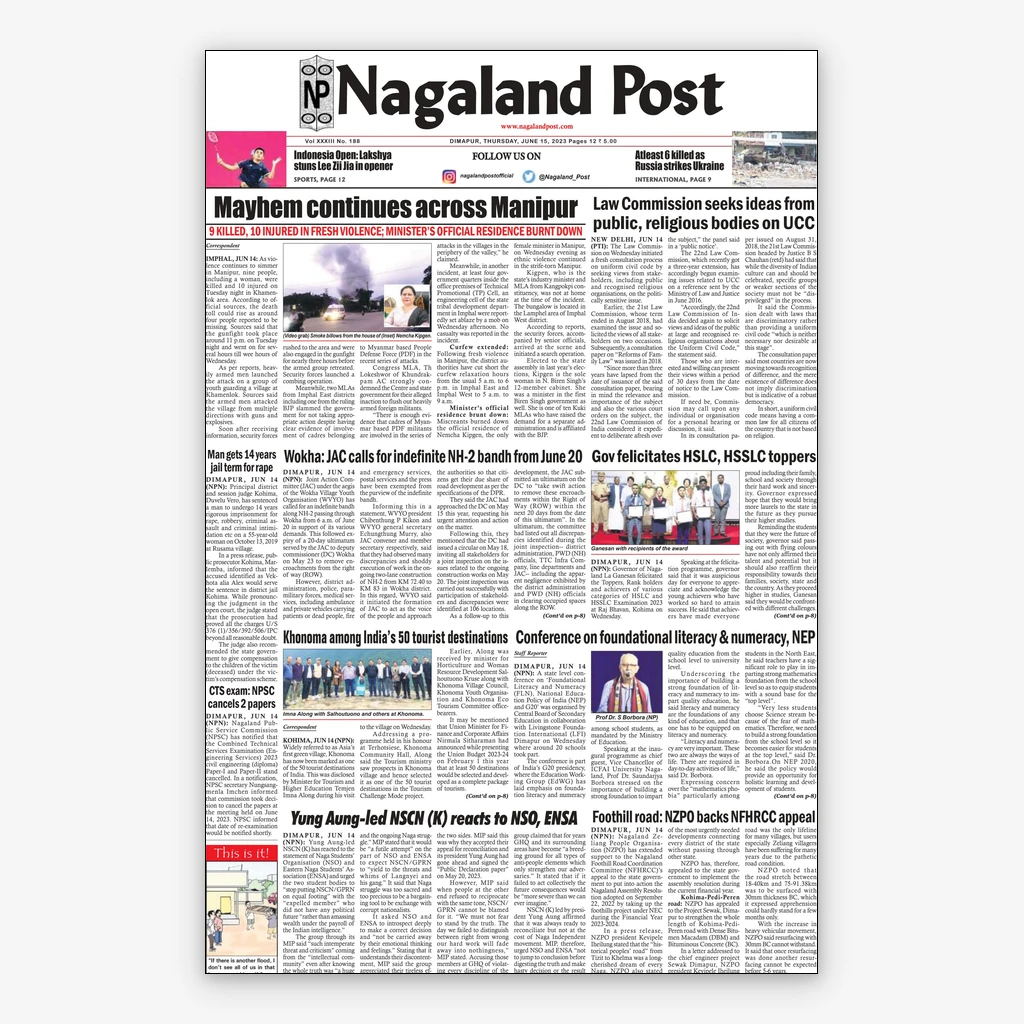 Nagaland Post Newspaper